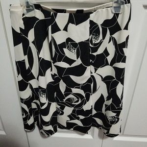 Black and White Skirt from Express